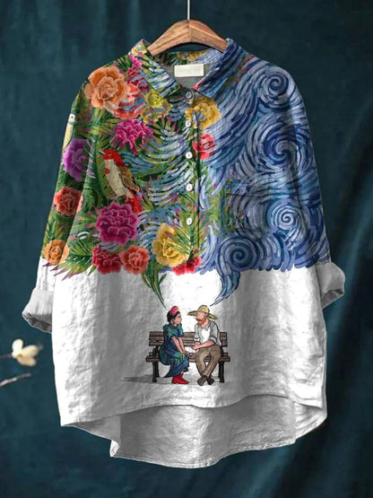 Hannah | Van Gogh Art Print Shirt Graphic Tee for Women