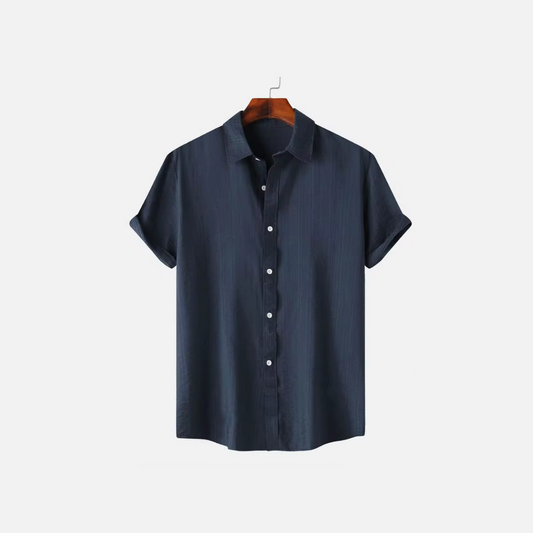 Joshua | Men's Linen Shirt Lightweight Short Sleeve Summer Casual Top