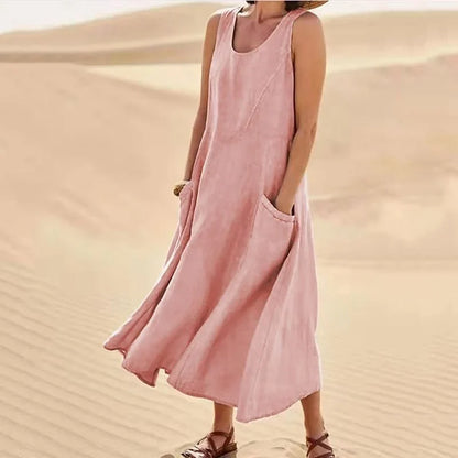 Variant image for Women's Long Sleeve Maxi Dress – Elegant Flowing Design, Breathable Polyester, Summer Ready-11