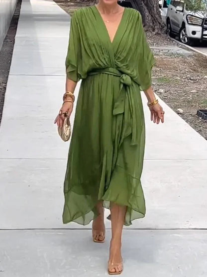 Variant image for Women's Printed Sleeveless Maxi Dress – Flowy Fit, Summer Essential, Lightweight-1