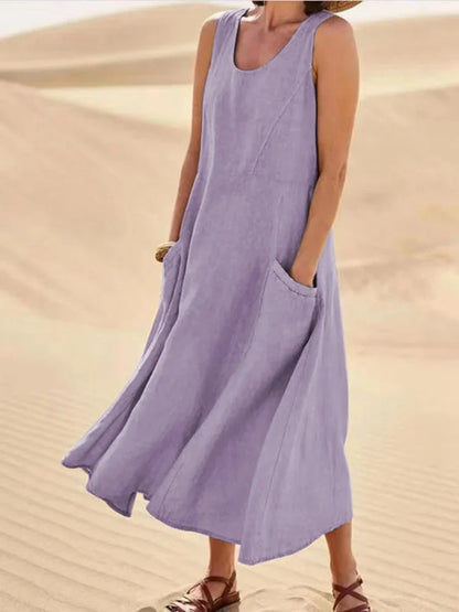 Variant image for Women's Long Sleeve Maxi Dress – Elegant Flowing Design, Breathable Polyester, Summer Ready-25