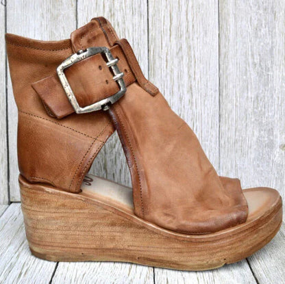Variant image for Women's Boho Wedge Sandals – Comfortable High Heel, Versatile Style, Non-Slip Rubber Sole-19