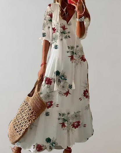 Variant image for Women's Flowy Maxi Dress – Lightweight Sleeveless Summer Style, Elegant Fit-37
