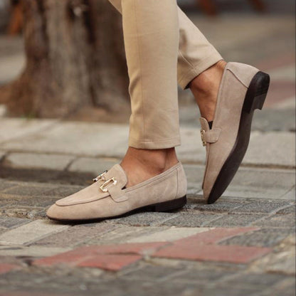 Max | Men’s Suede Horsebit Loafers Classic Slip-On Moccasins for Casual Style