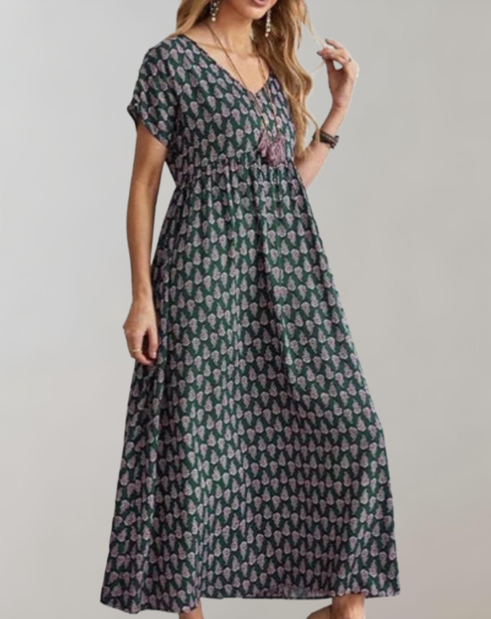 Variant image for Women's White Maxi Dress – Flowy, Lightweight, Sleeveless, Perfect for Summer-25