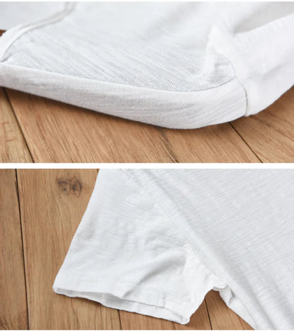 Daniel | Men's V-Neck Cotton T-Shirt Lightweight Breathable Casual Summer Tee