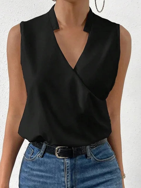 Variant image for Women's White Blouse – Breathable Fabric, Flattering Fit, Puff Sleeve Top, Summer Essential-13