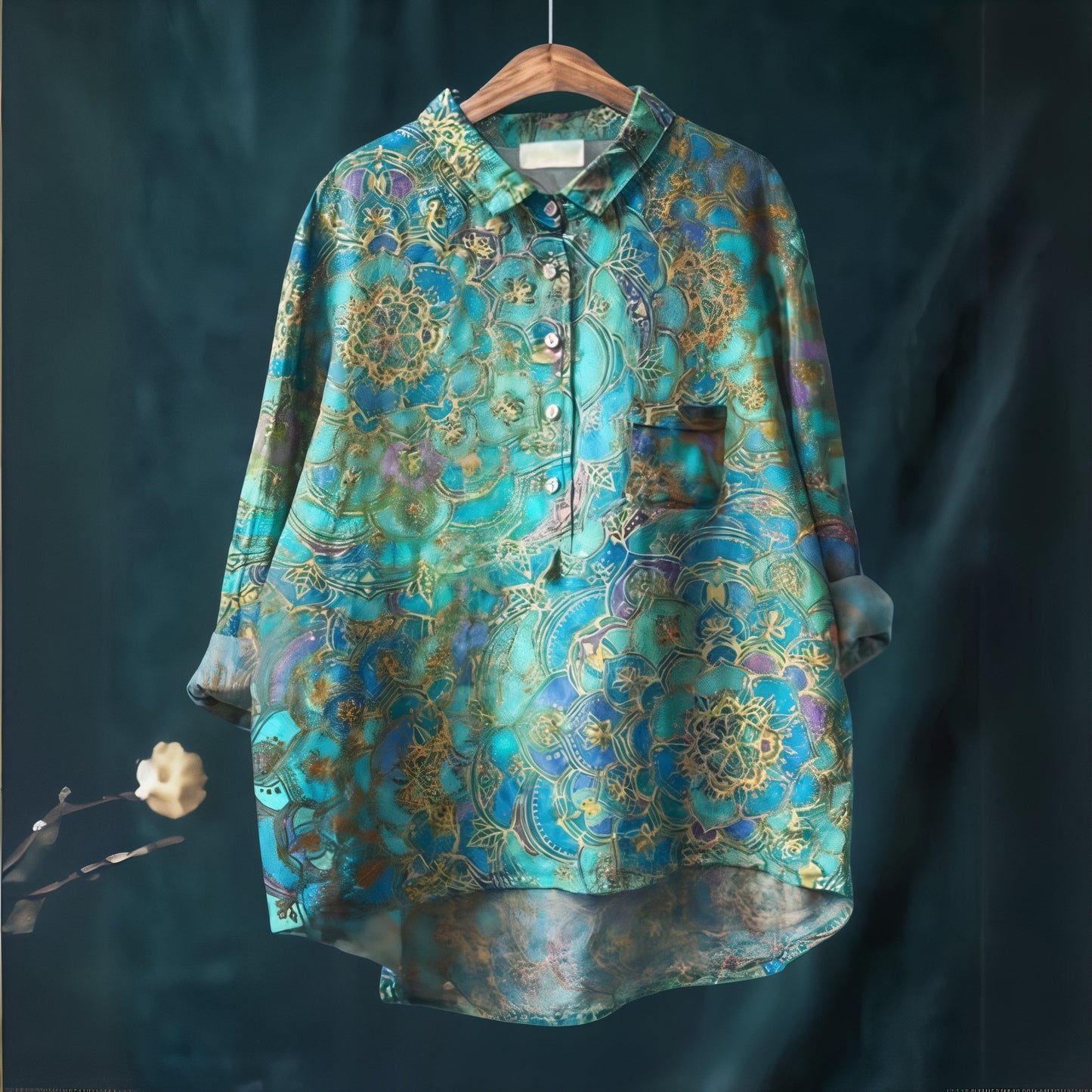 Bella | Floral Shirt for Women Lightweight Romantic Summer Top