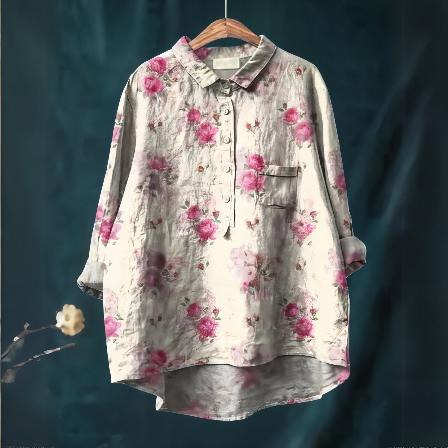 Bella | Floral Shirt for Women Lightweight Romantic Summer Top