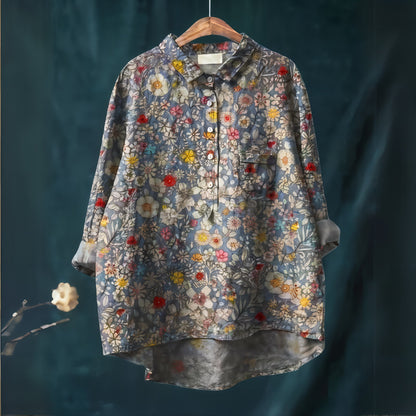 Bella | Floral Shirt for Women Lightweight Romantic Summer Top