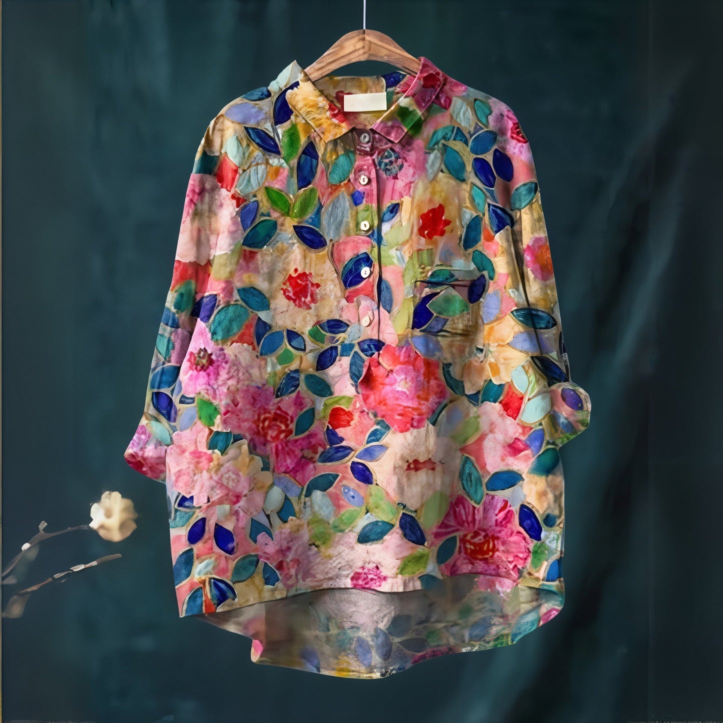 Bella | Floral Shirt for Women Lightweight Romantic Summer Top