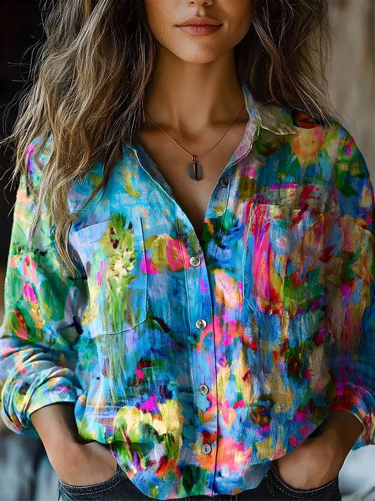 Ellie | Women’s Elegant Spring Shirt Soft Flowing Casual Shirt