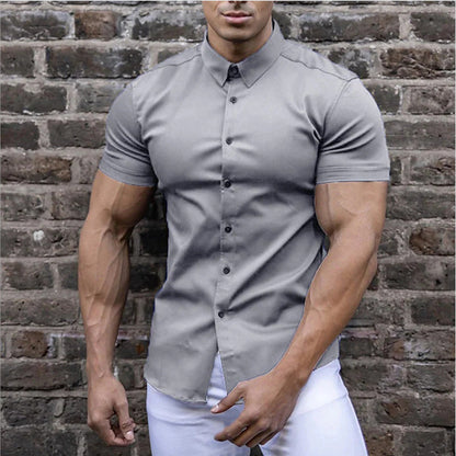 Jamie | Men’s Slim Fit Short Sleeve Shirt Breathable, Stylish & Versatile