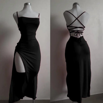 Women's Halter Neck Summer Dress – Trendy Bodycon Fit, Chic Design, Polyester Blend