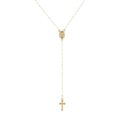 Variant image for Women's Vintage Bohemian Cross Pendant Necklace – Durable Alloy, Lightweight, Spiritual Charm-2