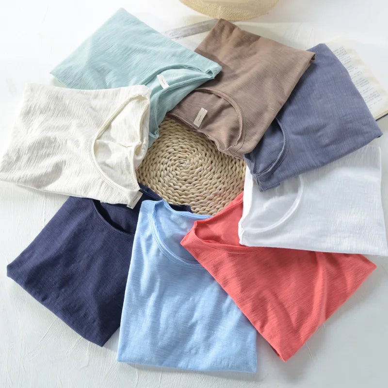 Daniel | Men's V-Neck Cotton T-Shirt Lightweight Breathable Casual Summer Tee