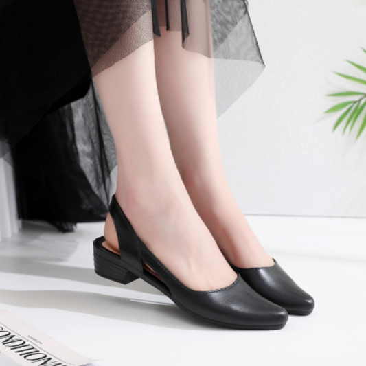 Women's Closed Toe Ballet Flats – Elegant Design, Comfortable Fit, Lightweight, Chic Straps
