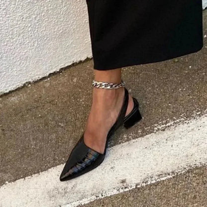 Women's Comfortable Heels – Soft Sole, Slip-Resistant, Adjustable Fit for Everyday Wear