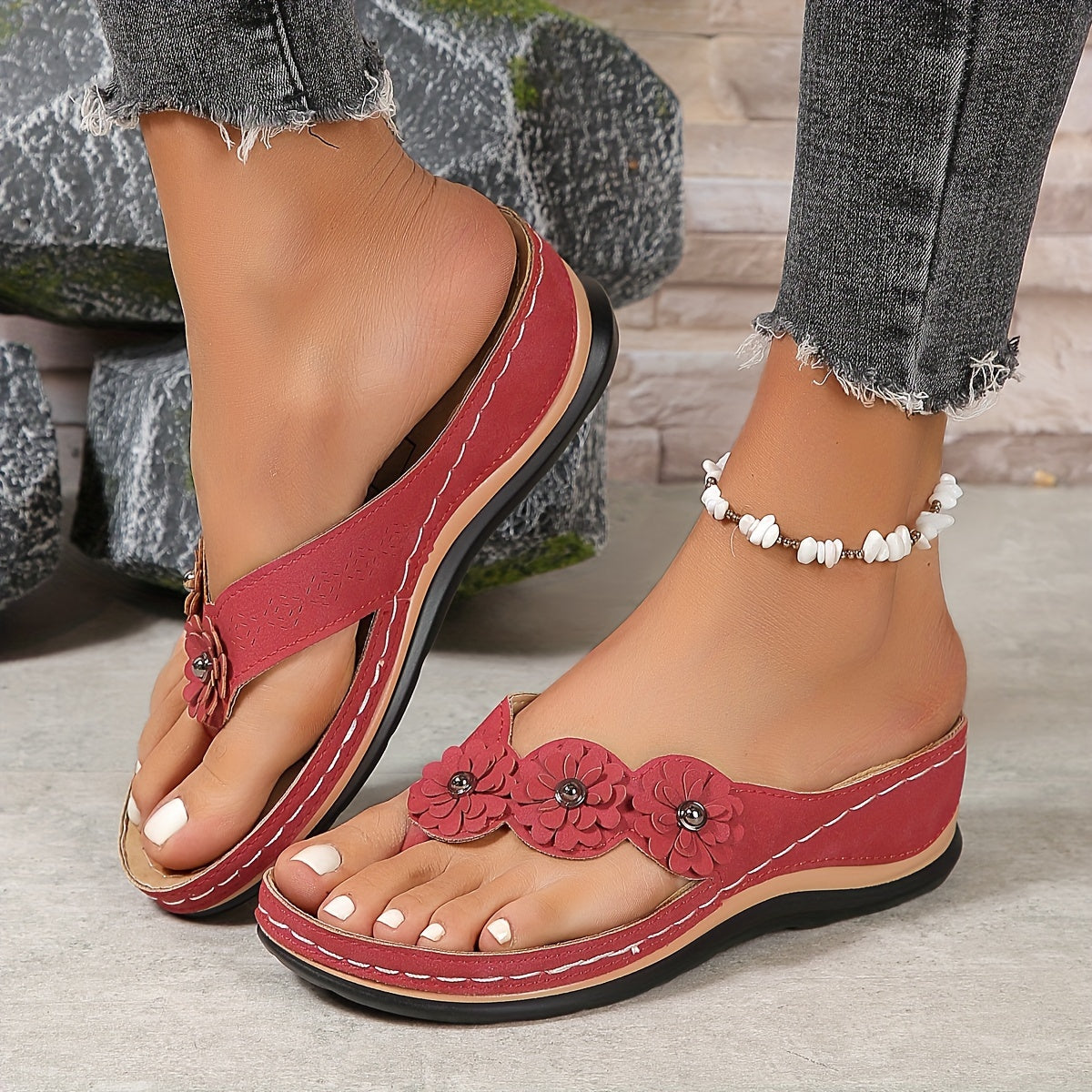 Variant image for Women's Floral Orthopedic Sandals – Comfortable Fit, Lightweight, Summer Ready-28