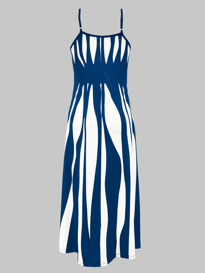 Women's Maxi Dress – Sleeveless V-Neck, Relaxed Fit, Lightweight Cotton Blend, Perfect for Summer