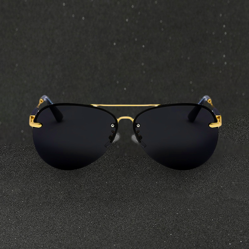 Adam | Polarized Aviator Sunglasses for Men Sleek Black UV Protection