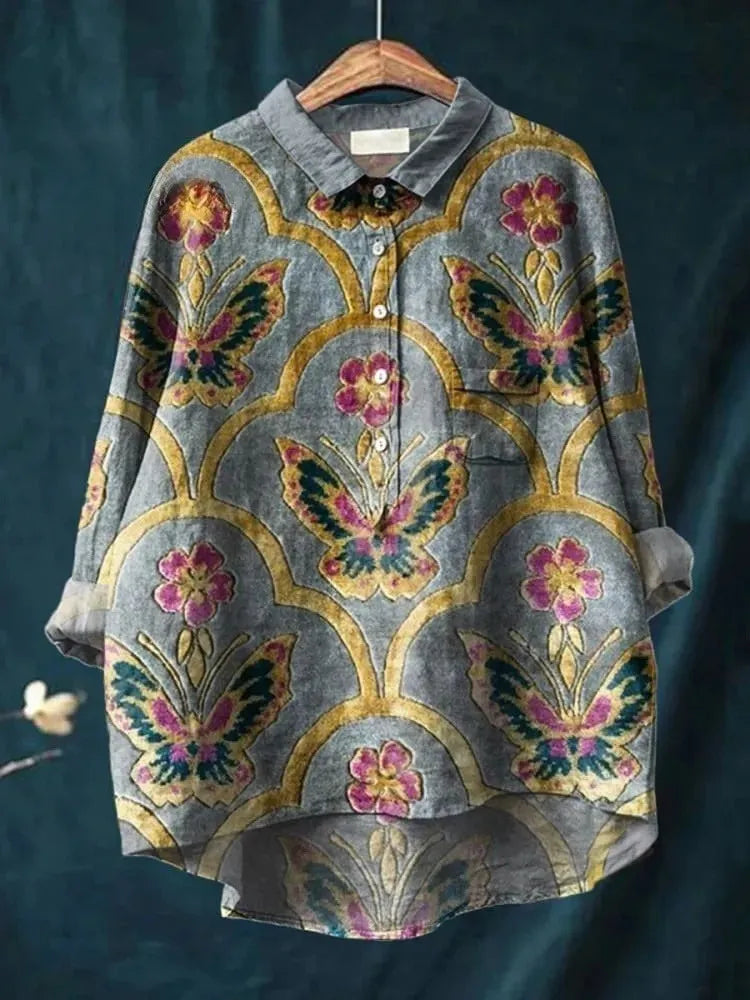 Violet | Boho Hippie Art Tee for Women Colorful Peace Print Shirt