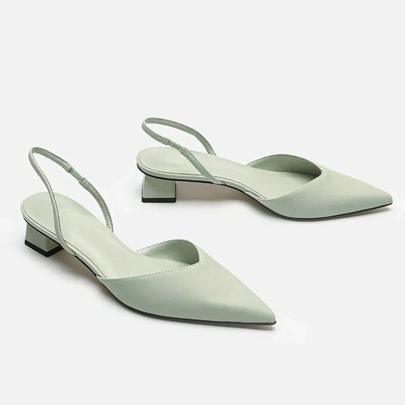 Women's Pointed Toe heels – Comfortable Low Heel, Lightweight Design, Versatile Style