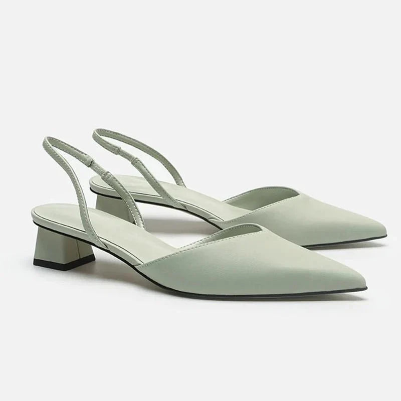 Variant image for Women's Pointed Toe Sandals – Comfortable Low Heel, Lightweight Design, Versatile Style-21