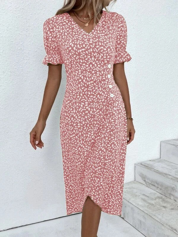 Variant image for Women's Lightweight Summer Dress – Flattering Relaxed Fit, Knee-Length, Breathable Polyester-4