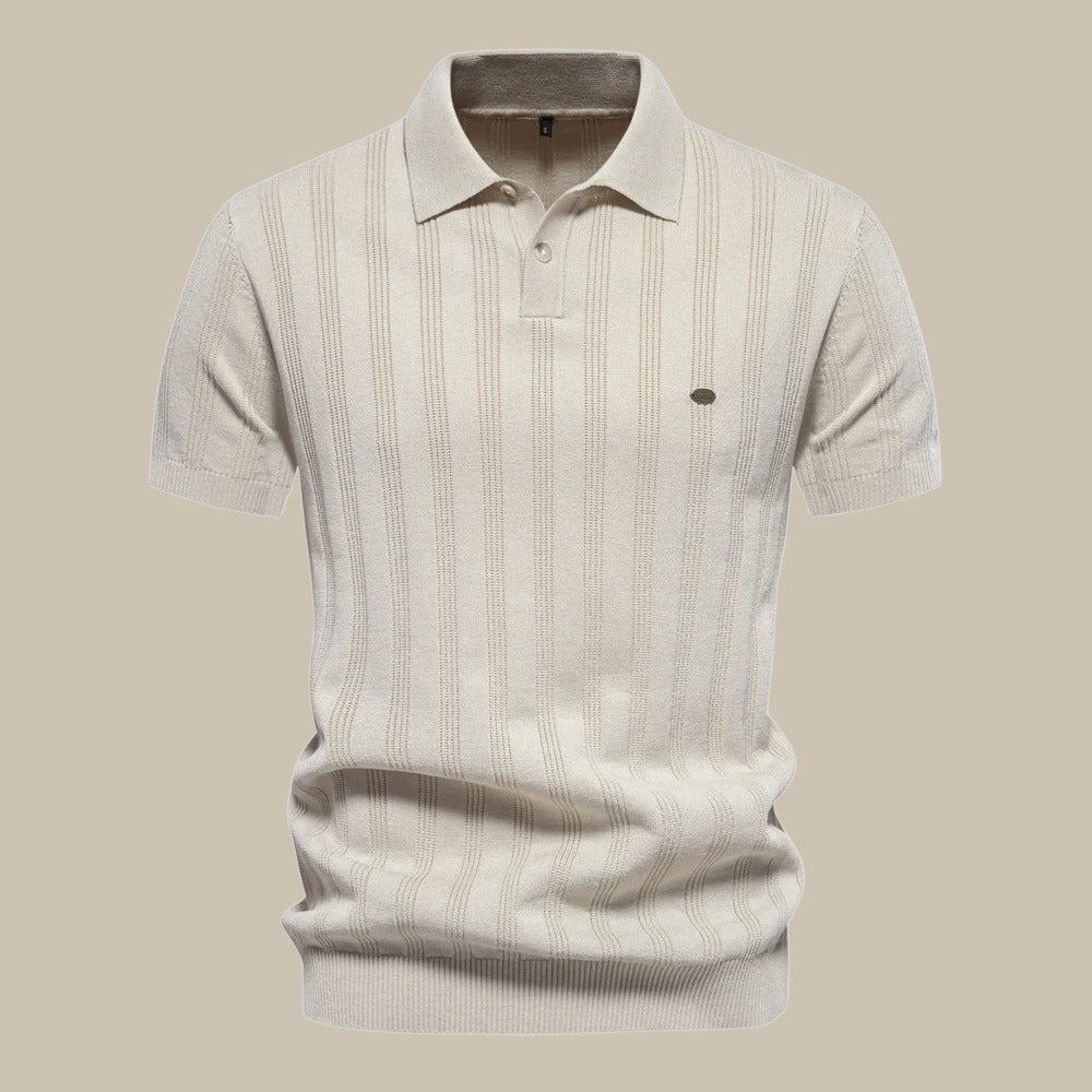 Archie | Men's Merino Wool Polo Shirt Breathable Short Sleeve Casual Top