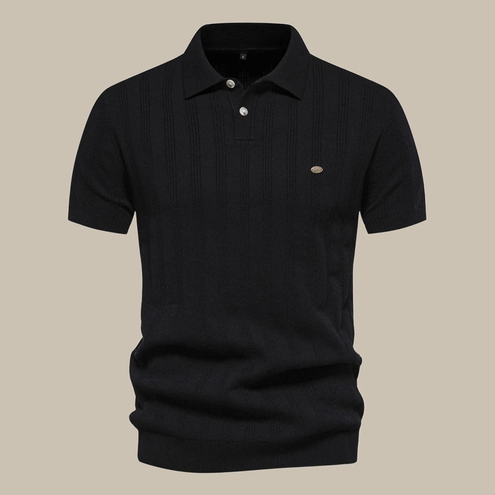 Archie | Men's Merino Wool Polo Shirt Breathable Short Sleeve Casual Top