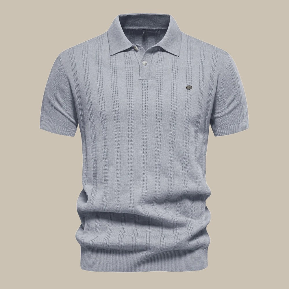 Archie | Men's Merino Wool Polo Shirt Breathable Short Sleeve Casual Top