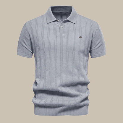 Archie | Men's Merino Wool Polo Shirt Breathable Short Sleeve Casual Top